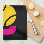 Cute Tennis LOVE - Theedoek (Quarter Fold)