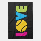 Cute Tennis LOVE - Theedoek (Verticaal)