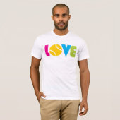 Cute Tennis LOVE - volwassene T-shirt (Voorkant volledig)
