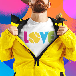 Cute Tennis LOVE - volwassene T-shirt