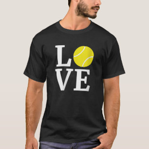 Cute Tennis Lovers Cadeau I Love Tennis Apparel T-shirt