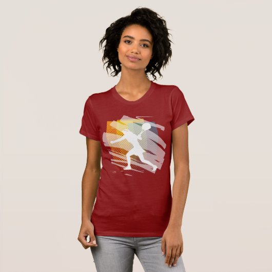 Cute Tennis t Shirt voor vrouwen (Voorkant volledig)
