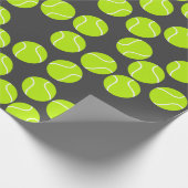 Cute Tennis Wrapping Paper Cadeaupapier (Hoek)