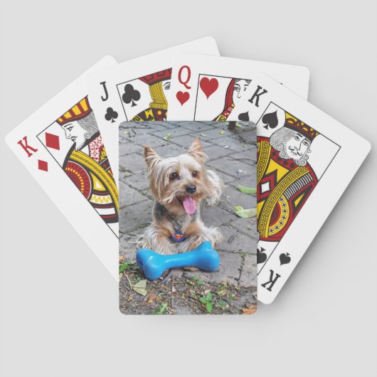Cute Terrier-afspeelkaarten Pokerkaarten (Achterkant)