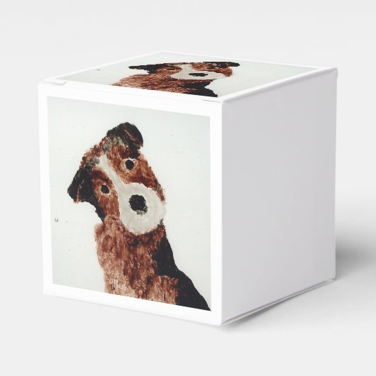 Cute Terrier Dog Bedankdoosjes (Voorkant Zijde)