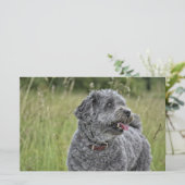 Cute Terrier Dog Briefpapier (Staand voorkant)