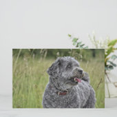 Cute Terrier Dog Briefpapier (Staand voorkant)