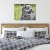Cute Terrier Dog Canvas Afdruk (Insitu (Slaapkamer))