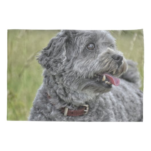 Cute Terrier Dog Kussensloop (Achterkant)