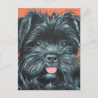 Cute Terrier Dog Painting Briefkaart