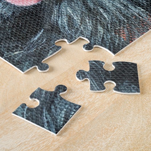 Cute Terrier Dog Painting Legpuzzel (Zijkant)