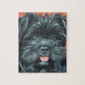 Cute Terrier Dog Painting Legpuzzel (Verticaal)