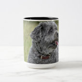 Cute Terrier Dog Tweekleurige Koffiemok (Center)