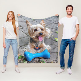 Cute Terrier Fleece Deken