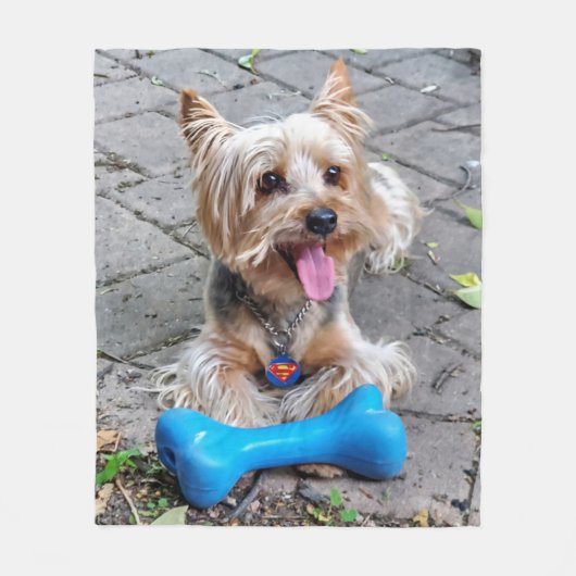 Cute Terrier Fleece Deken (Voorkant)
