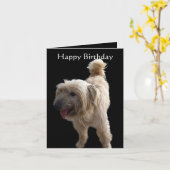 Cute Terrier Kaart (Gele Bloem)