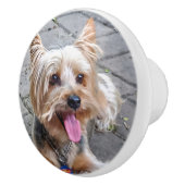 Cute Terrier Keramische Knop (Rechts)