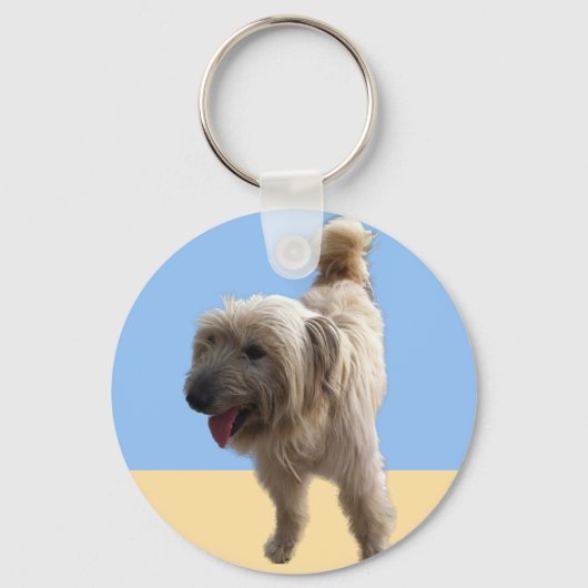 Cute Terrier Sleutelhanger (Voorkant)