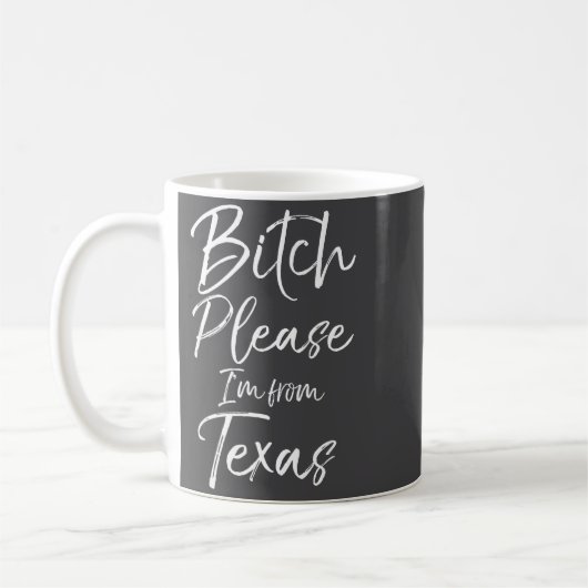 Cute Texan Gift Funny Quote Please I'm From Texas  Koffiemok (Links)