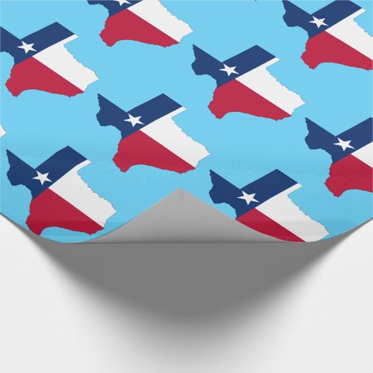 Cute Texas State Red White Cadeaupapier (Hoek)