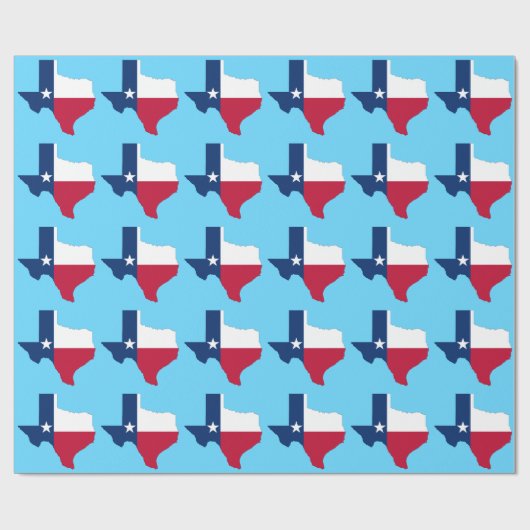 Cute Texas State Red White Cadeaupapier (Vlak)