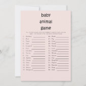 Cute Text Baby shower Baby Baby Baby game Roze Kaart (Voorkant)