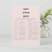Cute Text Baby shower Baby Baby Baby game Roze Kaart (Staand voorkant)