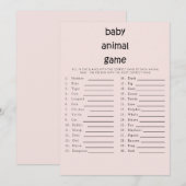 Cute Text Baby shower Baby Baby Baby game Roze Kaart (Voorkant / Achterkant)
