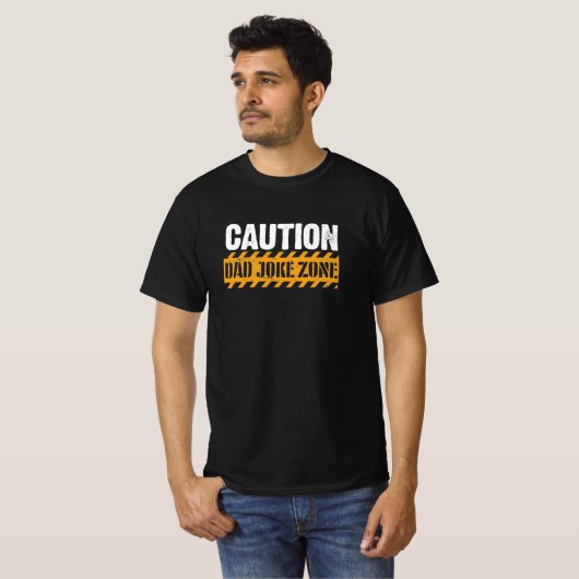 Cute Text Design Dad Joke Zone T-shirt (Voorkant volledig)