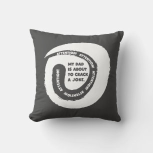 Cute Text Design Mijn vader staat op het punt een  Kussen