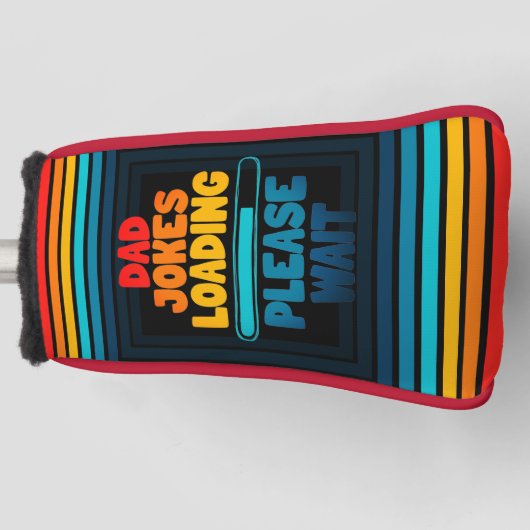 Cute Text Design Pa Joke Loading Gelieve te wachte Golfheadcover (Voorkant)