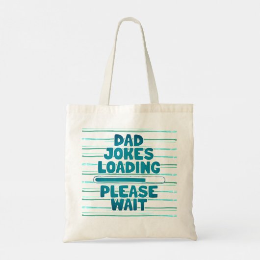 Cute Text Design Pa Joke Loading Gelieve te wachte Tote Bag (Achterkant)
