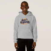 Cute Text on pumpkin for Thanksgiving Hoodie (Voorkant volledig)