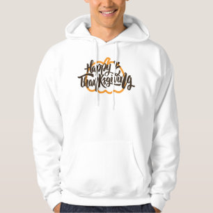 Cute Text op pompoen voor Thanksgiving Hoodie