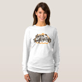 Cute Text op pompoen voor Thanksgiving T-shirt (Voorkant volledig)