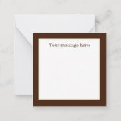 Cute Thank you bear add message Notitiekaartje (Achterkant)