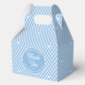 Cute Thank You Birthday Name Any Age Pretty Blue Bedankdoosjes (Voorkant)