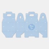 Cute Thank You Birthday Name Any Age Pretty Blue Bedankdoosjes (Ongevouwen)