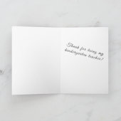 Cute thank you Card Kaart (Binnen)