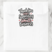 Cute thank you sticker perfect for small business  (Tas)
