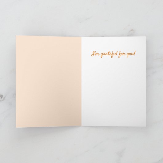 Cute Thanksgiving Birthday Scarecrow Kaart (Binnen)