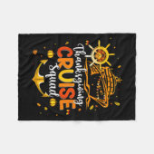 Cute Thanksgiving Cruise Squad Matching Family Vac Fleece Deken (Voorkant (Horizontaal))