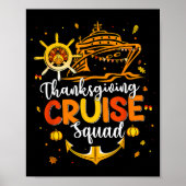 Cute Thanksgiving Cruise Squad Matching Family Vac Poster (Voorkant)