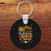 Cute Thanksgiving Cruise Squad Matching Family Vac Sleutelhanger (Voorkant)