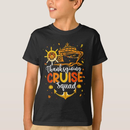 Cute Thanksgiving Cruise Squad Matching Family Vac T-shirt (Voorkant)