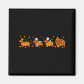 Cute Thanksgiving Dachshund Dogs Fall Gobble Prepp Magneet (Voorkant)