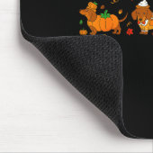 Cute Thanksgiving Dachshund Dogs Fall Gobble Prepp Muismat (Hoek)