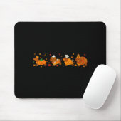 Cute Thanksgiving Dachshund Dogs Fall Gobble Prepp Muismat (Met muis)