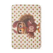 Cute Thanksgiving day football turkey Badmat (Voorkant Verticaal)