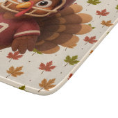 Cute Thanksgiving day football turkey Snijplank (Hoek)